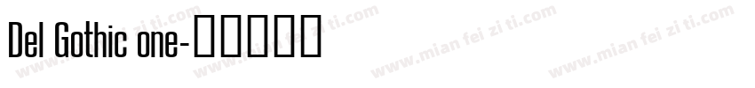 Del Gothic one字体转换